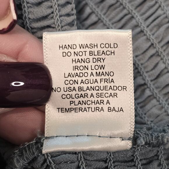 Love Tree Womens Smocked Coquette Top Size L Puff Sleeve Cottagecore Romantic - Picture 7 of 10